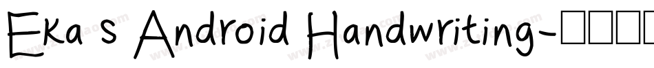 Eka s Android Handwriting字体转换